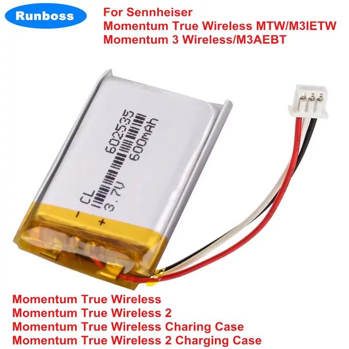 Batterie de casque sans fil pour Sennheiser Momentum True Wireless 1 2 3 4 MTW M3IETW M3AEBT