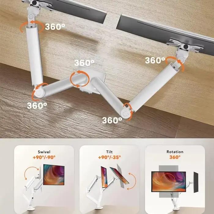 Support de bureau pour double moniteur