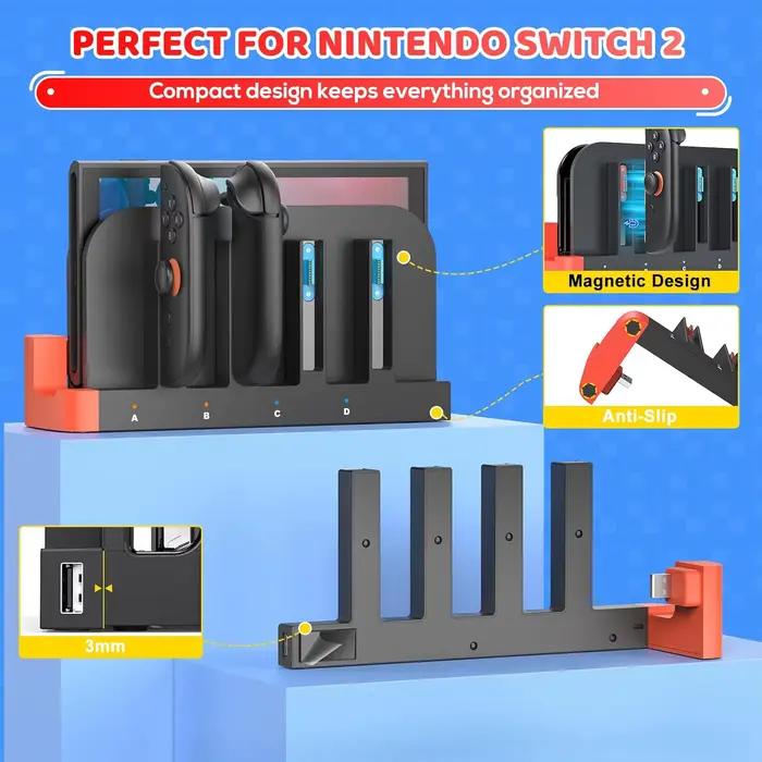 Station de chargement rapide pour Switch 2 Joy con