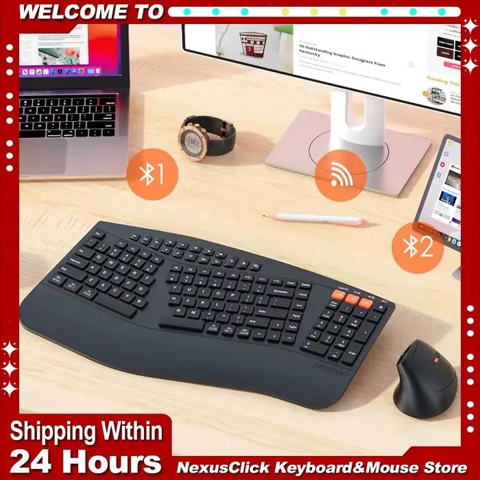Ensemble clavier et souris sans fil Bluetooth Meetion 2.4G
