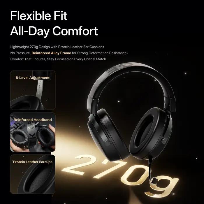Casque de jeu sans fil ATK N9 avec micro pour iOS Android PS5 PS4 PC