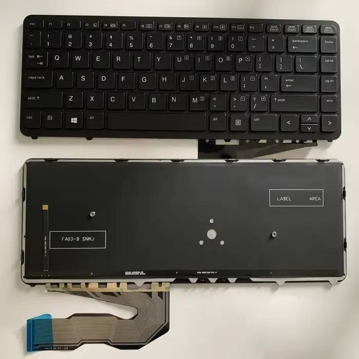 Clavier pour HP EliteBook 840 G1 850 G1 850 G2 840 G2 845 G1 G2 (version américaine)