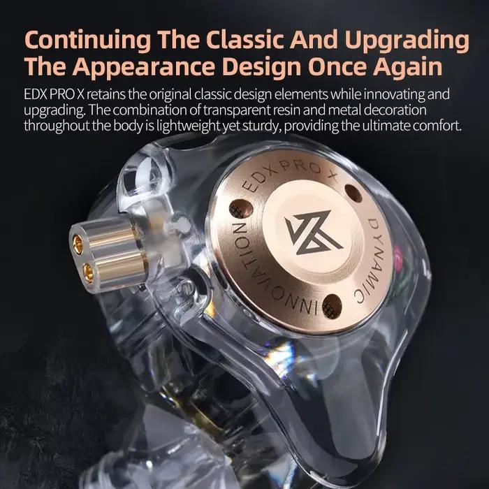 KZ EDX PRO X IEM écouteurs entraînement dynamique HiFi basses profondes son