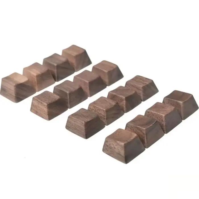 Clavier mécanique personnalisé en bois de noyer noir