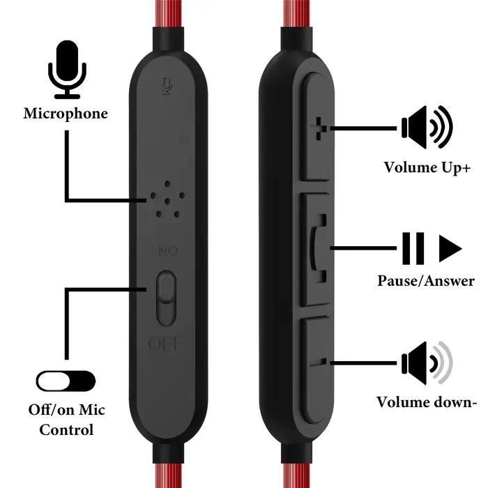 Geekria-Câble audio avec micro
