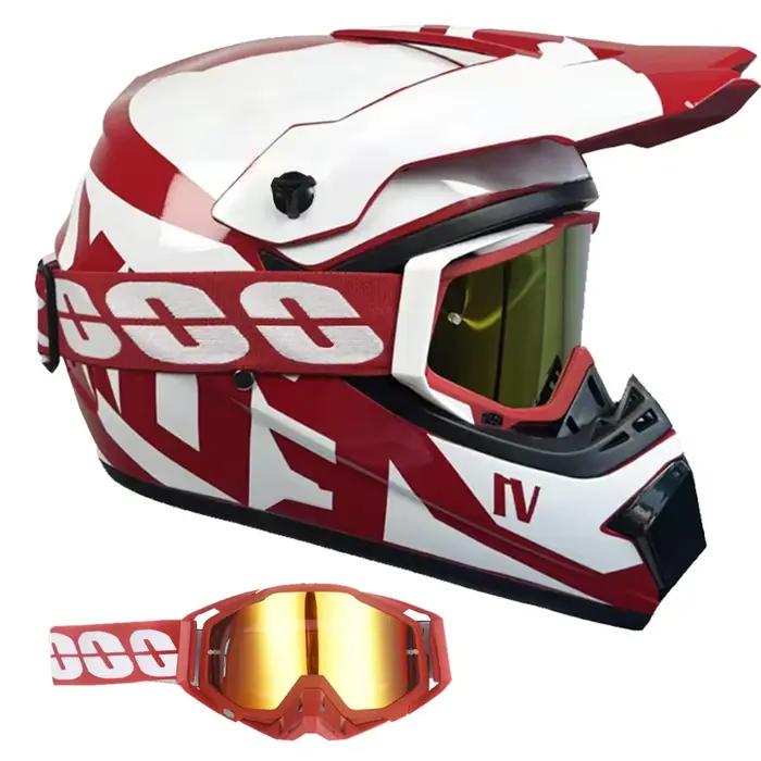 Casque de motocross et de vélo de saleté pour jeunes enfants - Casque tout-terrain Downhill AM DH Cross - Certifié DOT pour les jeunes coureurs