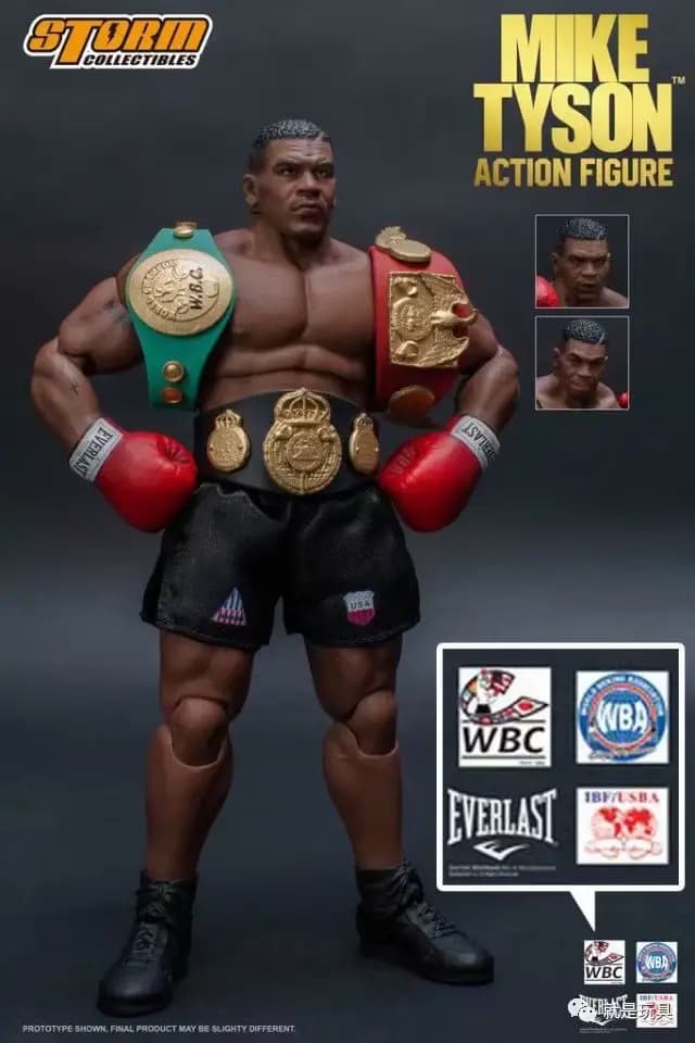 3 tête visage tempête jouets boxe Boxer Champion Mike Tyson Final rond Mike Tyson figurine à collectionner modèle jouet
