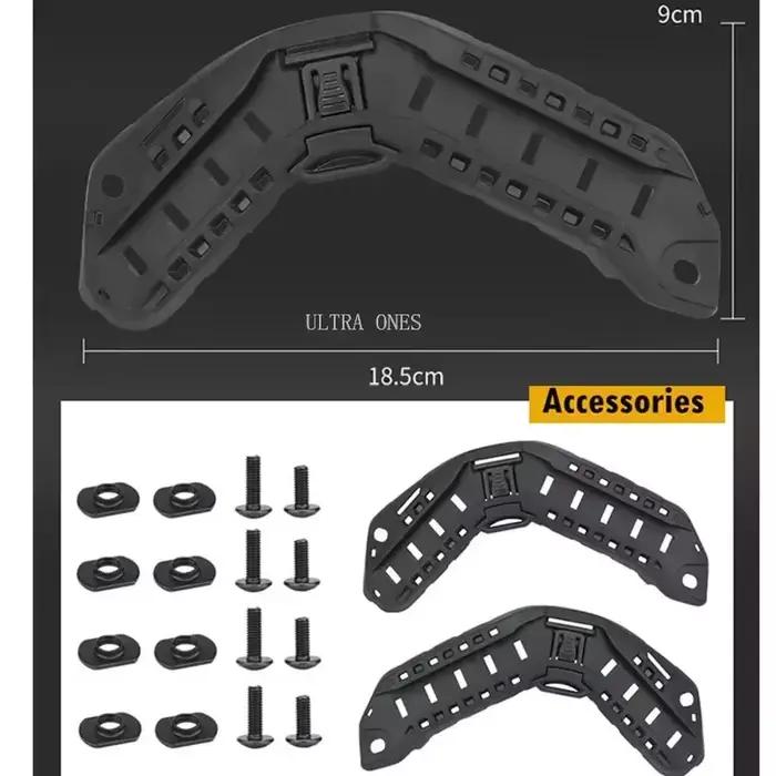 Dulhelmet-Rail de guidage latéral pour casque de chasse