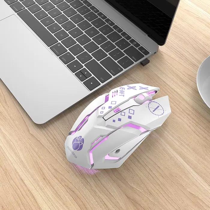 Nouveau Rem Emilia Co marque Anime souris 2.4G sans fil silencieux Rechargeable ergonomique