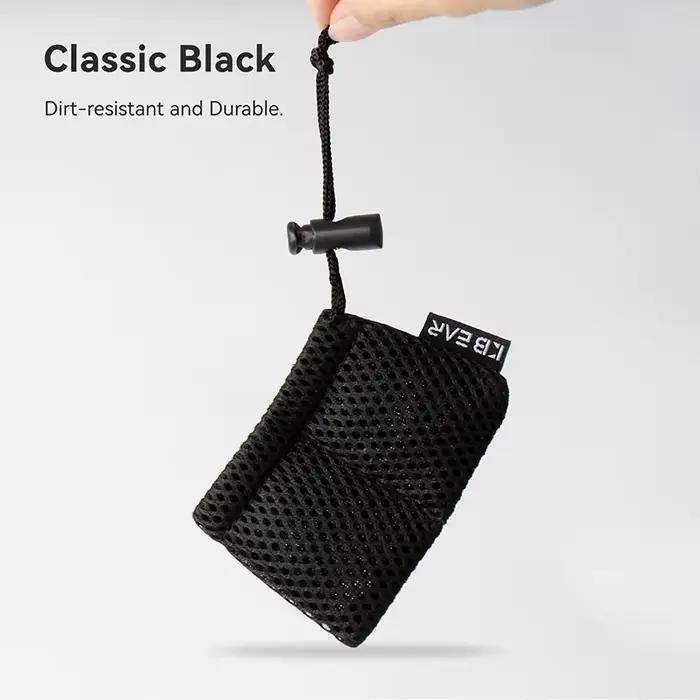 KBEAR BP04 Mini Pochette de rangement portable à cordon pour écouteurs