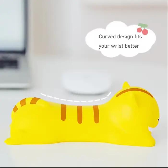 Tapis de souris de poignet en forme d'animal mignon, support de main, oreiller, repose-bras, mousse à mémoire de forme, design érgonomique pour bureau, portable, chien, chat, ours, jouets occasions spéciales
