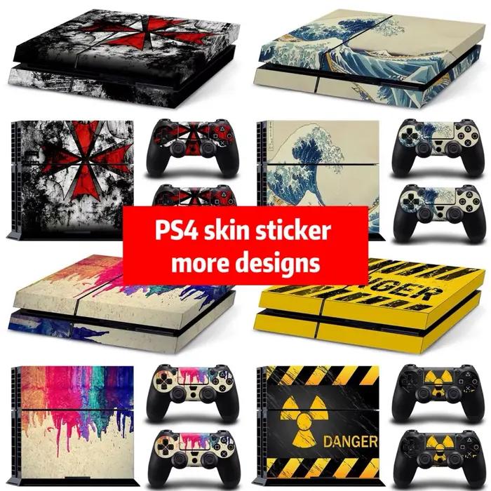 Autocollants au design cool pour console PS4 et 2 thorac, stickers pour PS4
