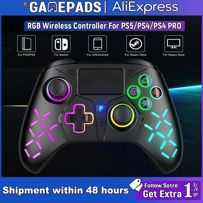 Manette sans fil pour console PS4/PS5 Slim/Pro/PC