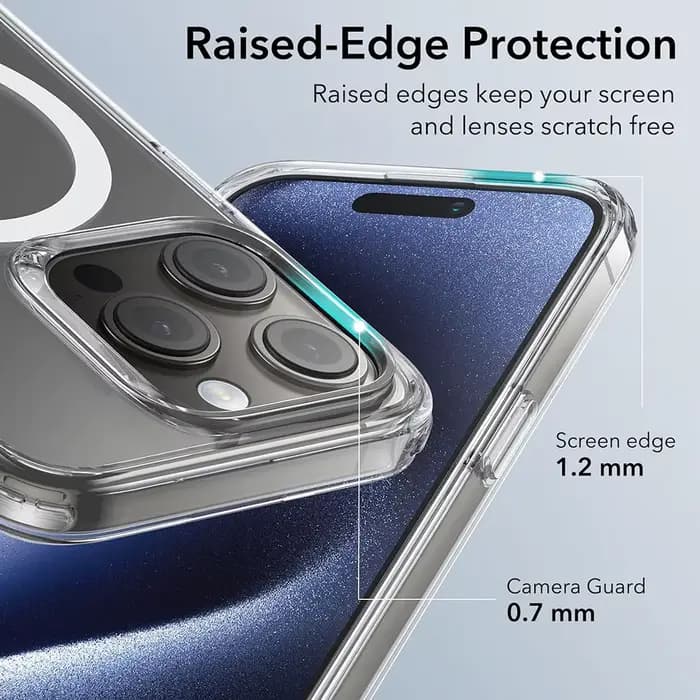 Coque transparente magnétique de luxe pour iPhone