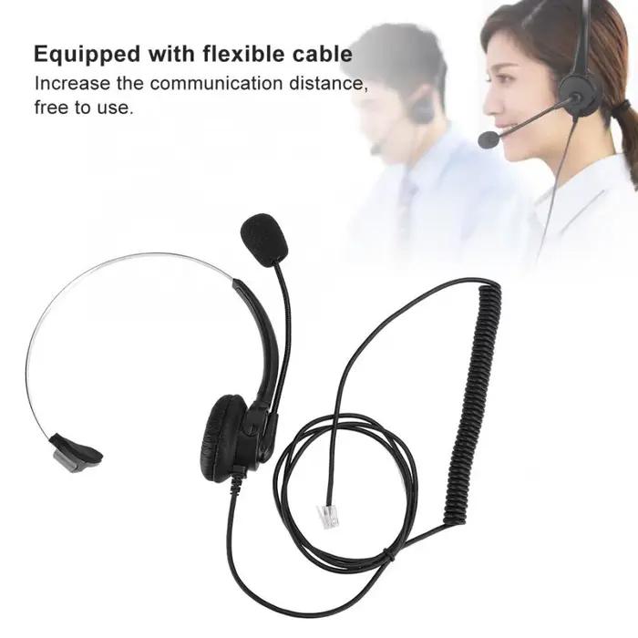 Casque de Téléphone Monaural Fixe avec Microphone