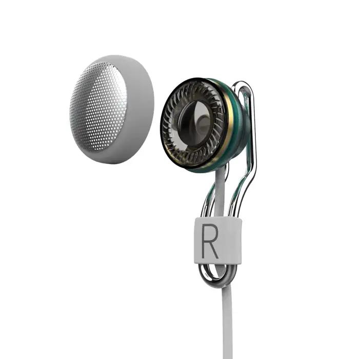 Ecouteurs filaires à tête plate en cuir bleu avec diaphragme carbone-titane pour annulation de bruit et qualité sonore HIFI occasions quotidiennes et cadeau spécial