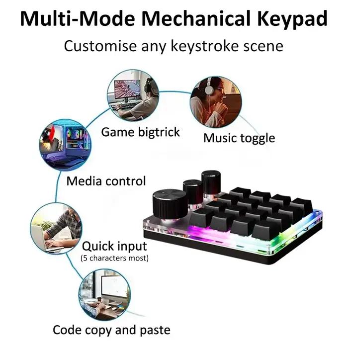 2.4G personnaliser Bluetooth 3 Modes USB clavier mécanique personnalisé avec bouton