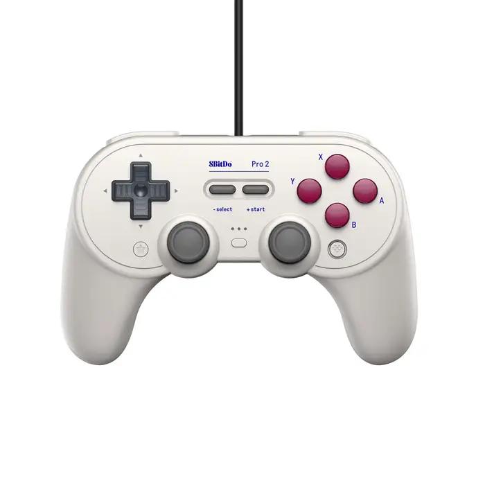 8BitDo Pro 2 contrôleur filaire manette de jeu USB avec Joystick pour Nintendo Switch PC OLED avec 2 boutons de palette arrière Pro accessoires