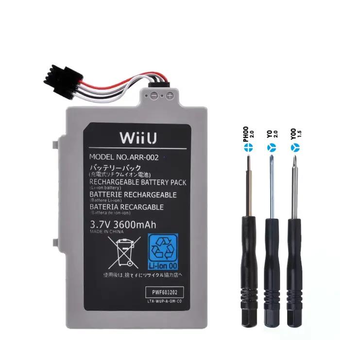 Batterie Li-ion Rechargeable 3600mAh ARR-002 pour manette de jeu Nintendo Wii U