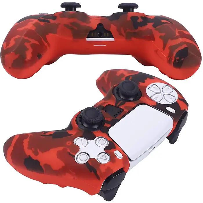 Étui de protection en silicone antidérapant pour manette PS5 avec couvercle et capuchons de poignée de pouce pour une expérience de jeu plus confortable et personnalisée