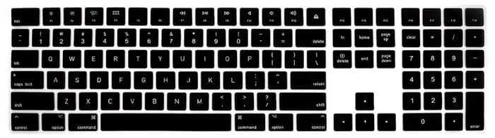 Coque de clavier sur mesure pour Apple Magic Keyboard A1843 avec pavé numérique - disposition US English