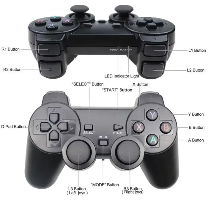 Manette de jeu sans fil 2.4GHz blanche ou grise pour PC Android TV box game box expérience de jeu fluide et précise