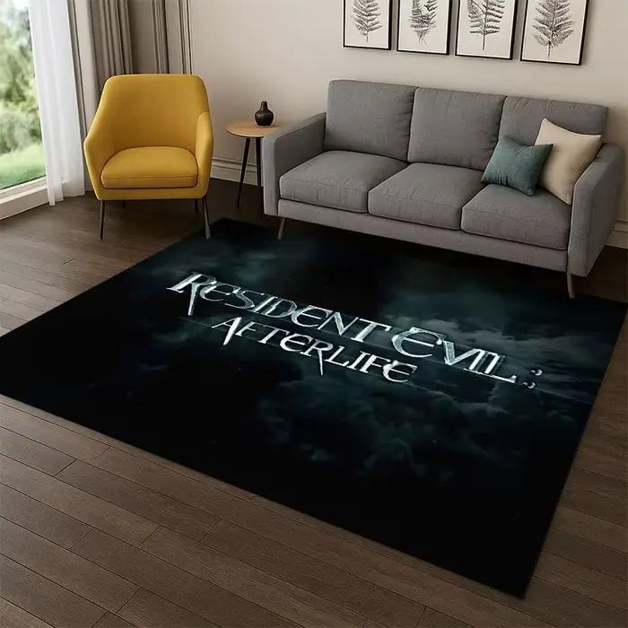 Tapis de jeu 3D R-Resident Evil Leon, tapis de dessin animé pour chambre à coucher, salon, canapé, salle de jeux, paillasson, décoration de la maison, tapis pour enfants, antidérapant