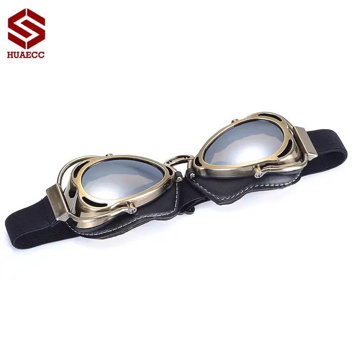 Lunettes de moto rétro Vintage, lunettes d'équitation, coupe-vent pour café Racer, casque de pilote