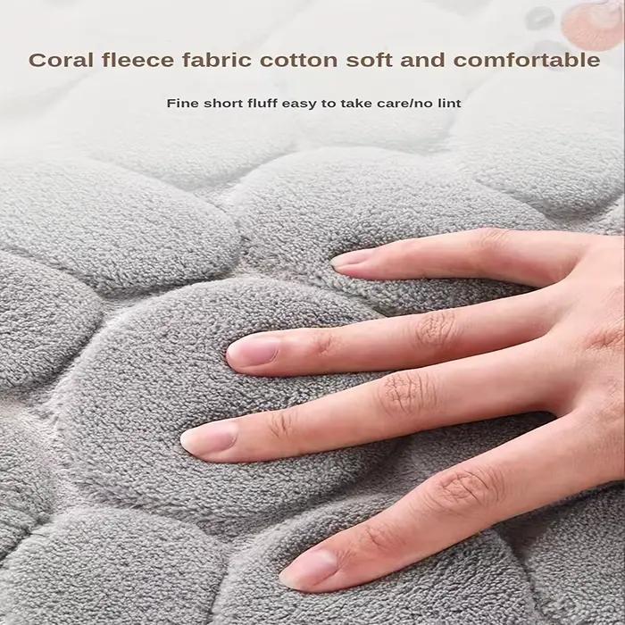 Tapis de salle de bain incurvé, épais, absorbant, pour salle de douche, toilettes, salle de bain, antidérapant, résistant à la saleté, pour entrée