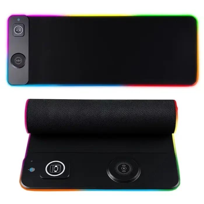 Tapis de souris RGB 3-en-1 avec charge magnétique sans fil