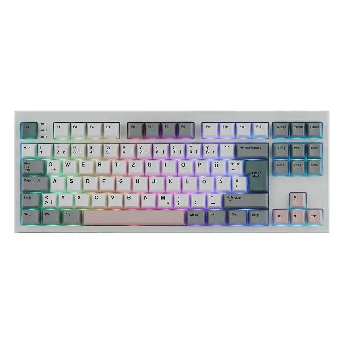 Clavier mécanique sans fil EPOMAKER TH87 ISO-DE Tenkeyless TKL avec batterie 10000 mAh pour PC/Mac
