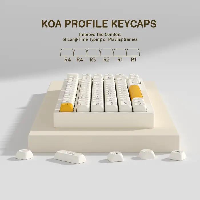 KBDiy-Honey Milk KOA Keycaps Set