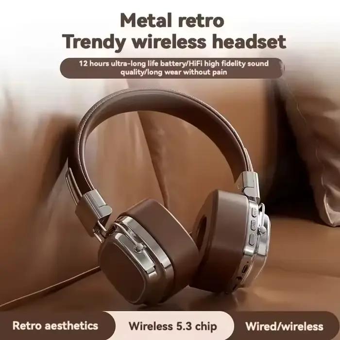 2025 nouveau 5.3 pliable sans fil Bluetooth casques casque Gamer choix rétro