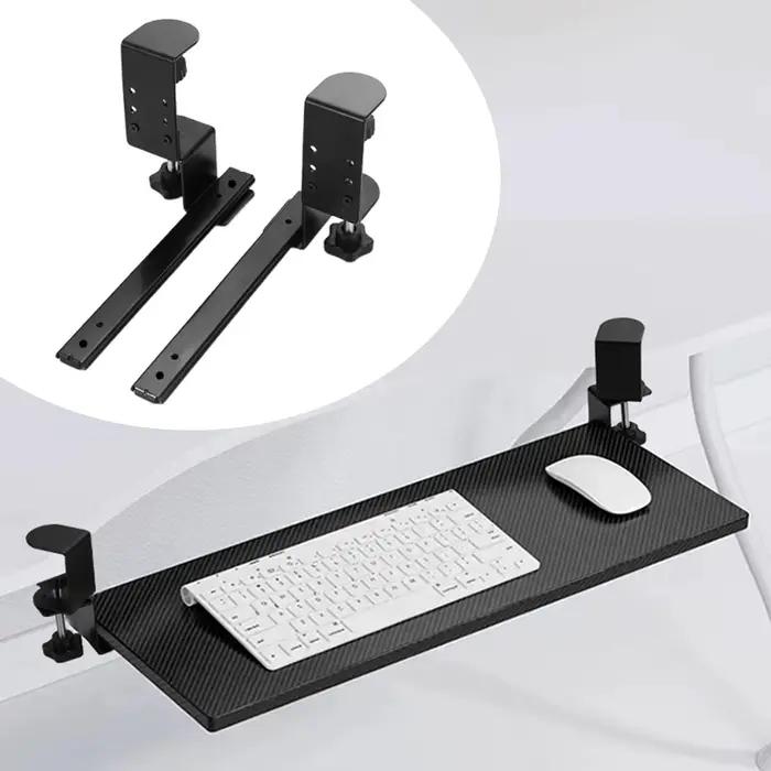 Plateau coulissant pour clavier sous le bureau