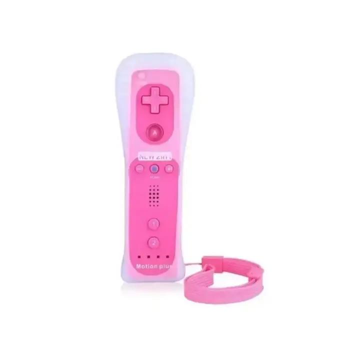 1 pièces télécommande Motion Plus en option pour manette de jeu à distance Wii pour contrôle de jeux Nintendo Wii avec coque en silicone