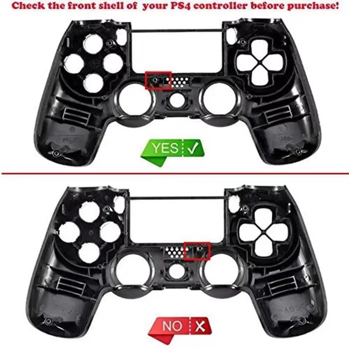 Soft Touch Grip boîtier avant Shell Faceplates Cover pour PS4 Contrmatérielle Dualshock 4 Gamepad JDM-001 JDM-011