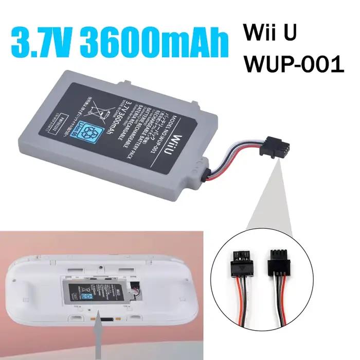 Batterie de remplacement pour manette de jeu Nintendo Wii U