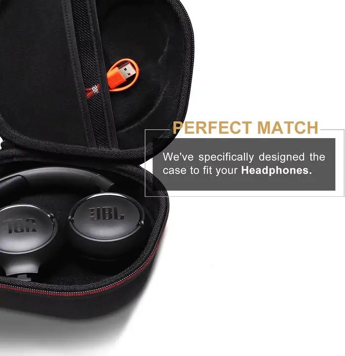 LTGEM EVA étui rigide pour casque JBL Tune 510BT/520BT/660NC/670NC/570BT/525BT/500BT/500/JBL Live 460NC/670NC/JBL T450BT