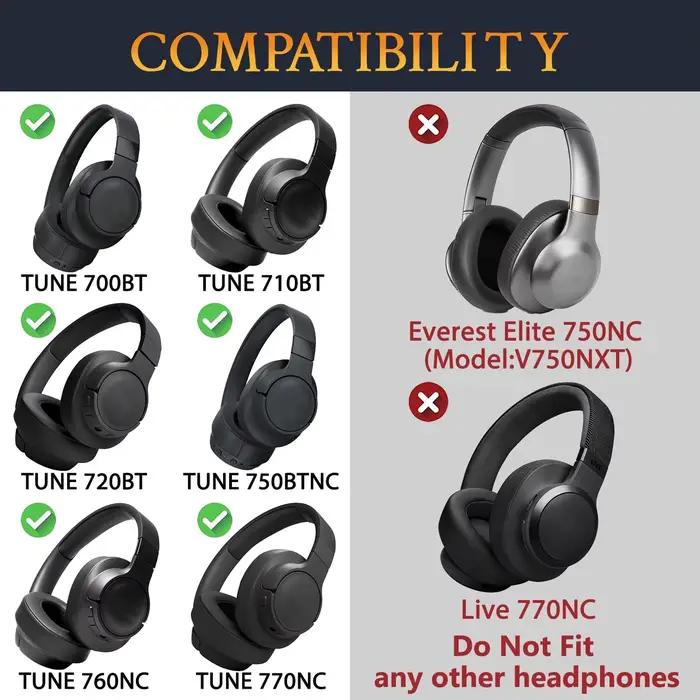 Oreillettes et bandeau pour écouteurs JBL Tune 700BT