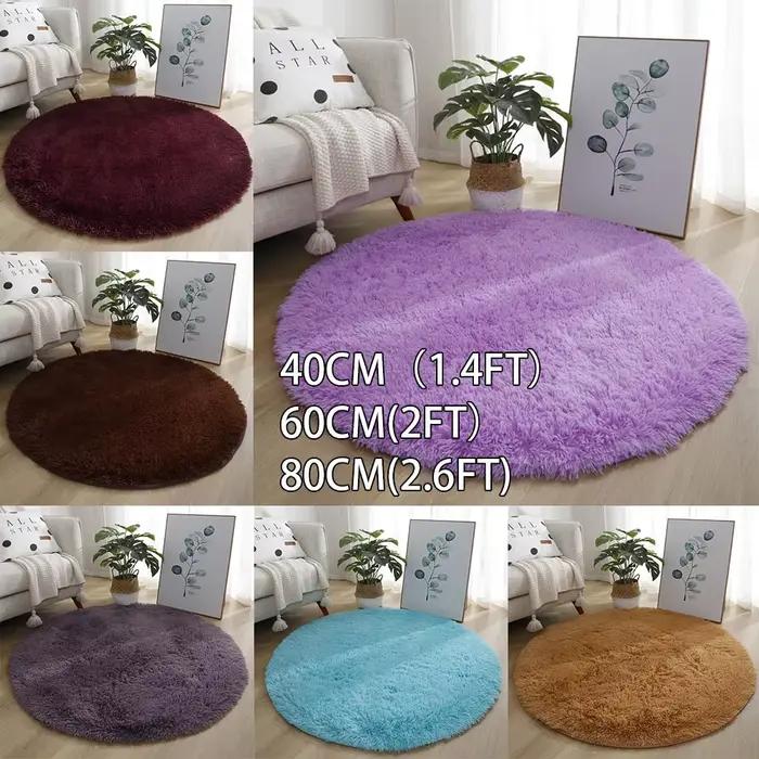 Tapis Shaggy super doux avec support antidérapant sécurisé adapté à plusieurs espaces intérieurs tels que les salons et les chambres à coucher