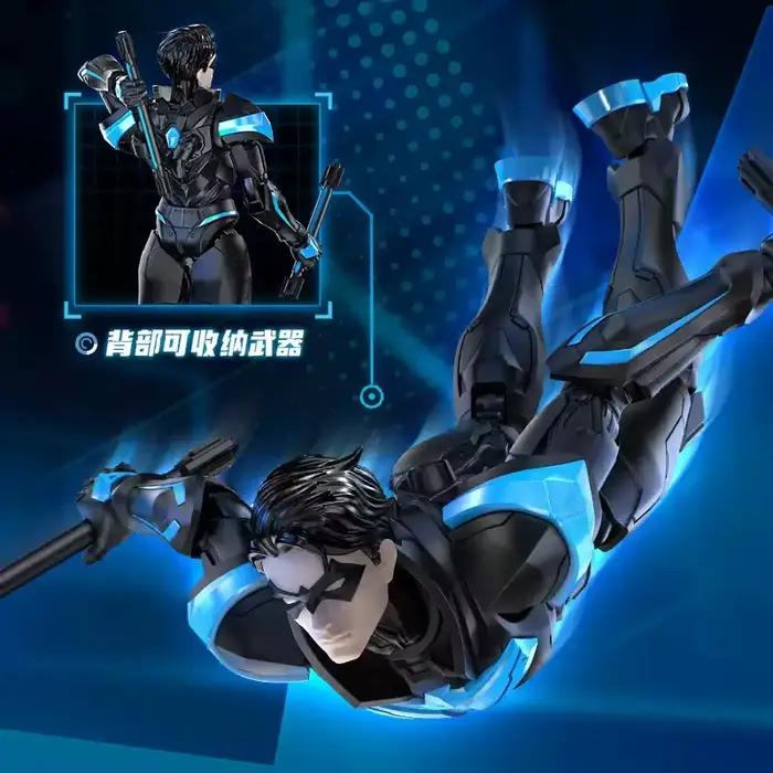 Blokees Champion Class Nightwing Modèle à assembler Figurine d'action Série Héros Batman Beyond Superman
