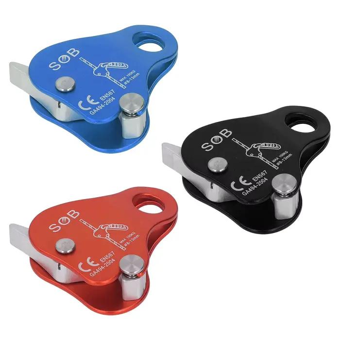 Pince de serrage pour corde d'escalade, haute résistance, panneau latéral mobile pour l'alpinisme et l'escalade en plein air