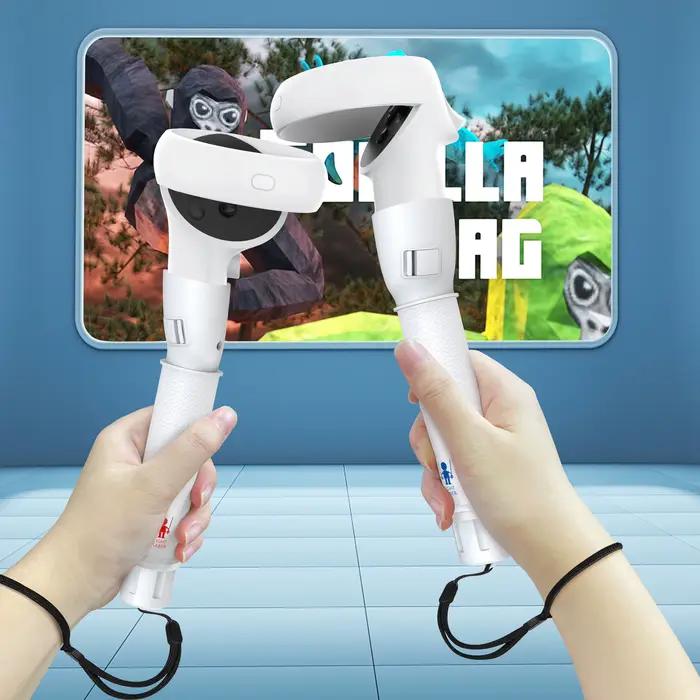 Accessoires de poignée de jeu VR compatibles avec les contrôleurs Oculus Quest 2