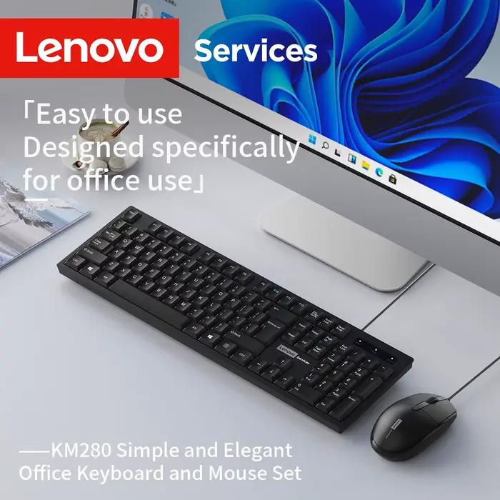 Lenovo – ensemble souris et clavier filaires