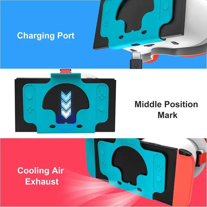 Pour Nintendo Switch OLED VR casque lunettes 3D films de réalité virtuelle NS VR expérience de jeu immersive bandeau lentille réglable