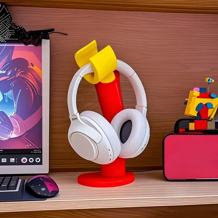 Support pour casque et étagère de bureau créatifs – Crochet élégant pour configuration de jeu