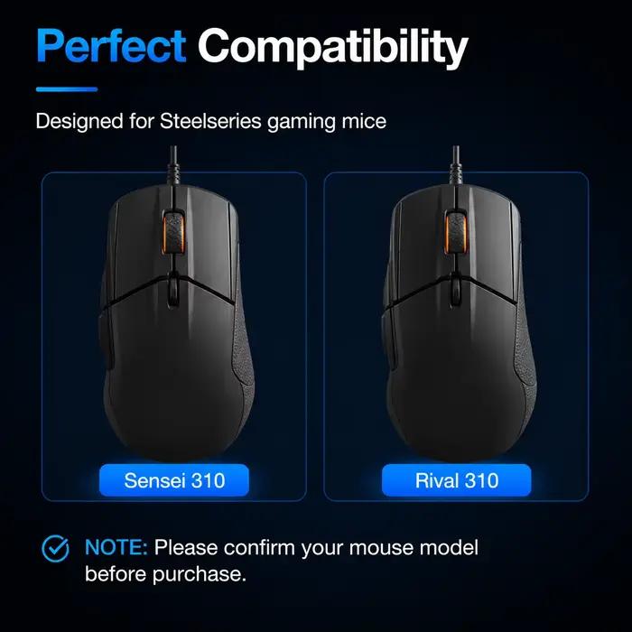 Roue de défilement pour Steelseries Sensei 310/Rival 310, accessoires de remplacement pour souris, pièces détachées, 1 pièce, noir