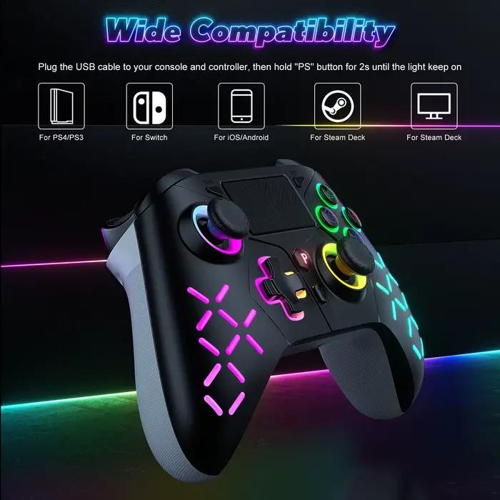 Manette sans fil pour console PS4/PS5 Slim/Pro/PC