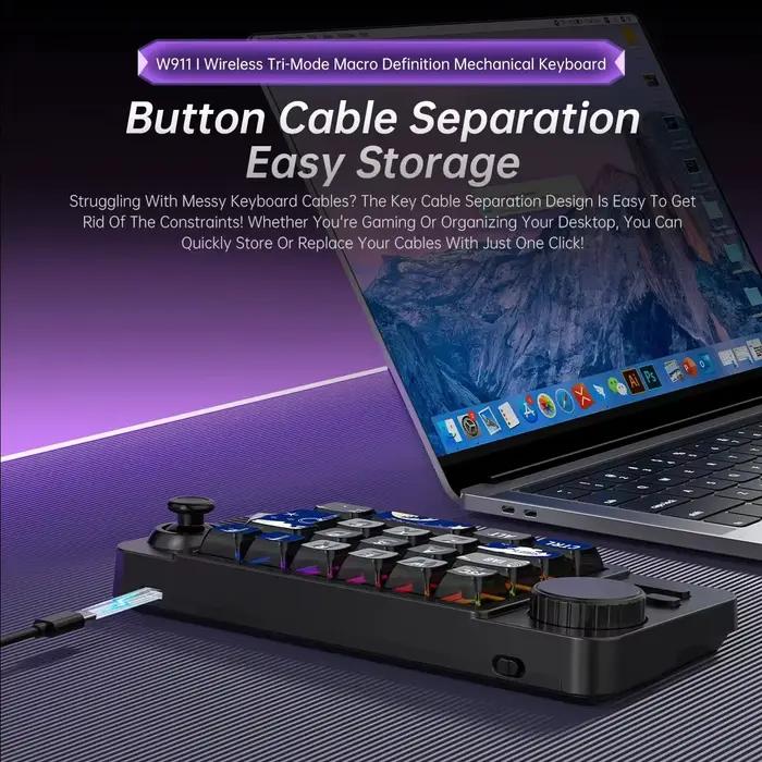 Clavier mécanique W911 22 touches pour PC/iOS/Android