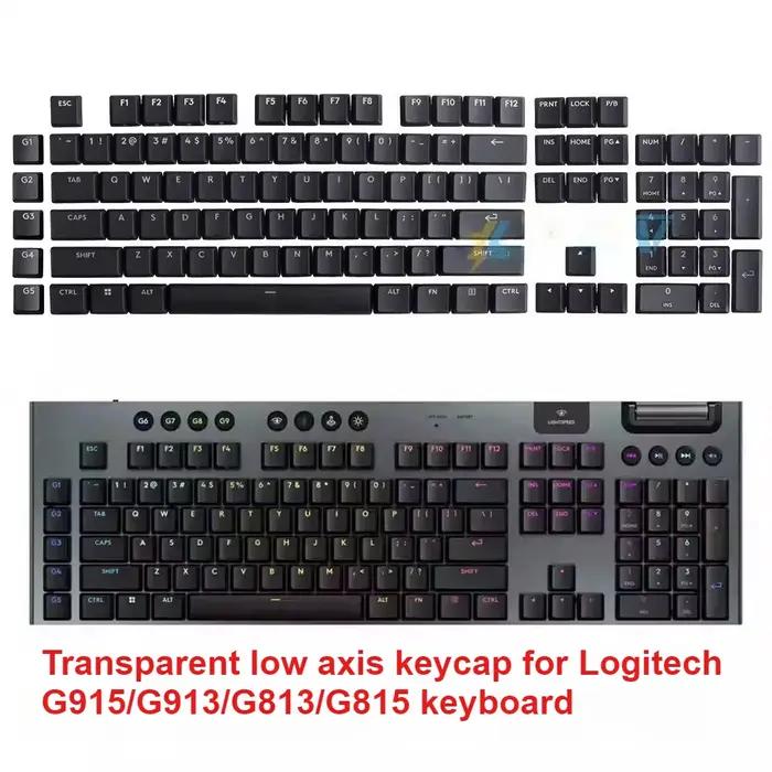 Nouveaux capuchons de touches transparents en ABS à profil bas